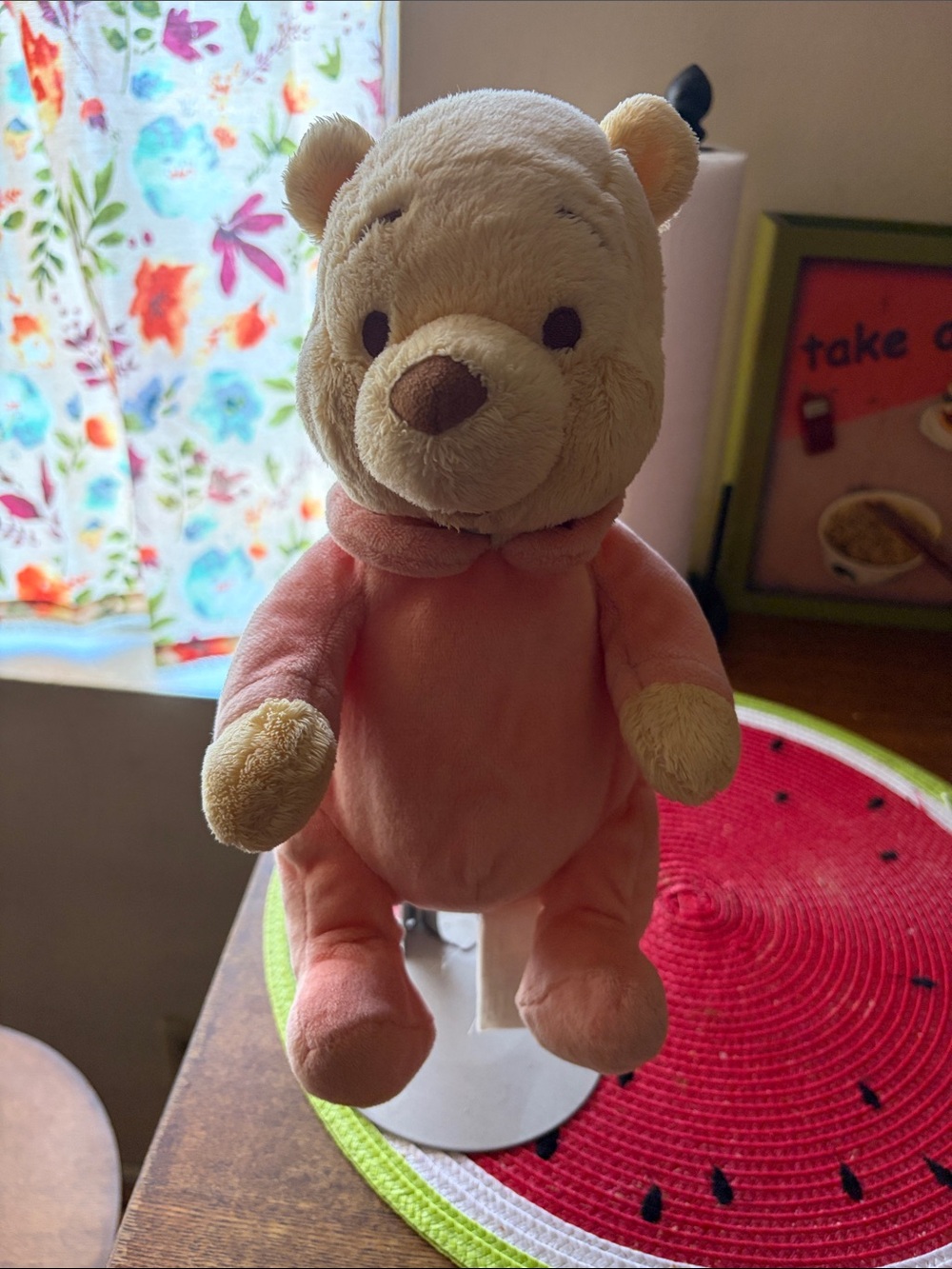 Disney Plush Winnie the Pooh Pink Pajama Bear